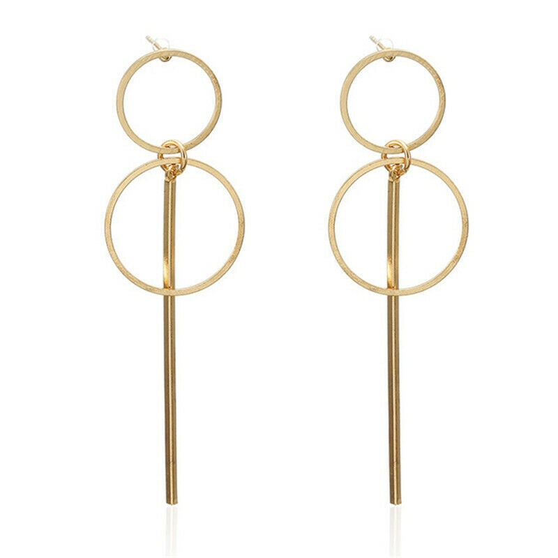 OLIVIA 14K Gold Ring Drop Earrings