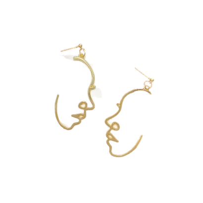 PICASSO2 Gold Drop Earrings