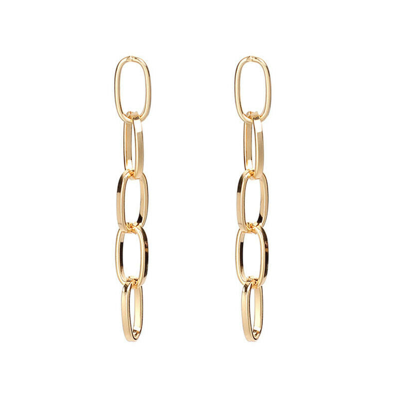 ESSEX Gold Paperclip Chainlink Earrings