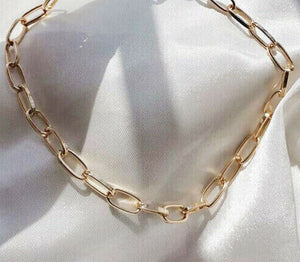 ESSEX Gold Paperclip Chainlink Choker