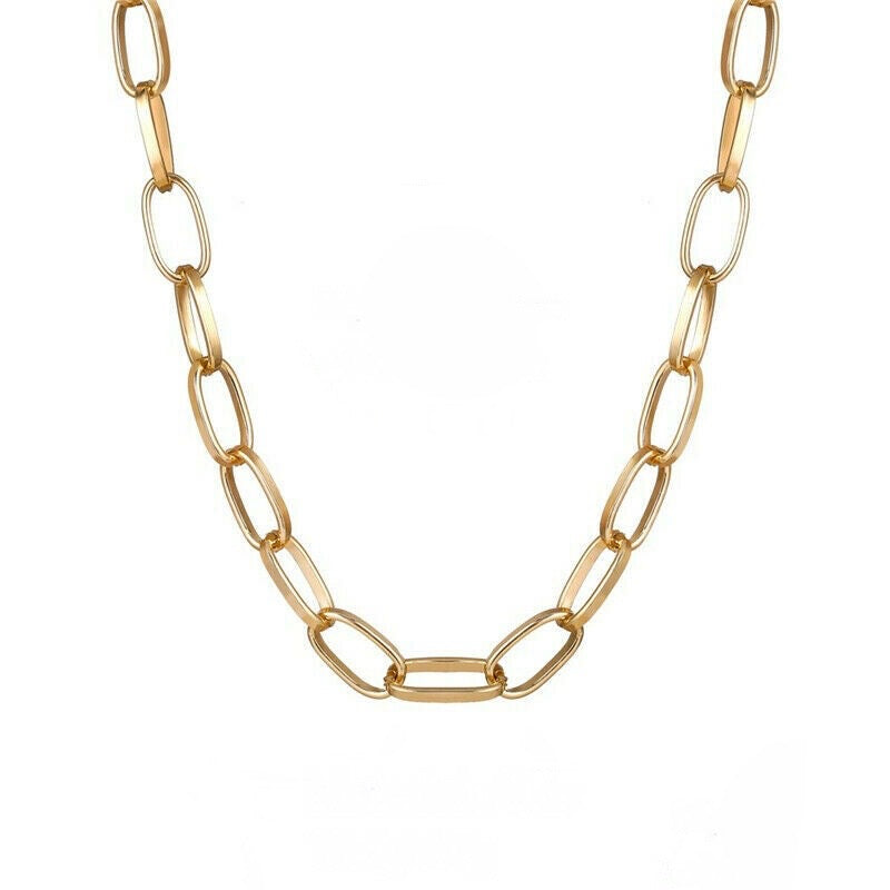 ESSEX Gold Paperclip Chainlink Choker