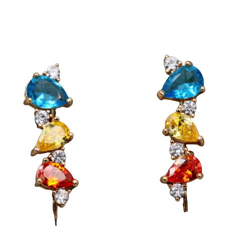 TROPICANA Rainbow Topaz Ear Crawlers