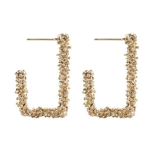 KENZIE Mini Hammered Hoops