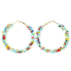 ST. BARTS Beaded Hoops