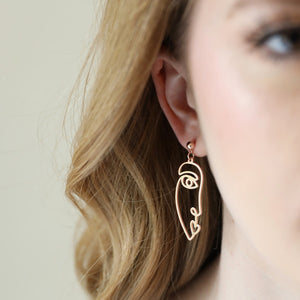 PICASSO Gold Drop Earrings