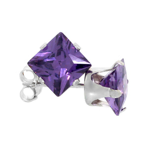 BOXI Amethyst CZ Studs